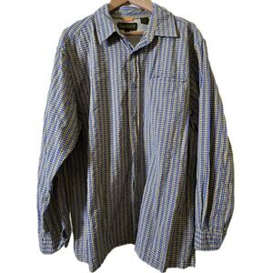 Timberland Plaid Button Down Shirt Men's Large Outdoor Workwear Hiking Rugged